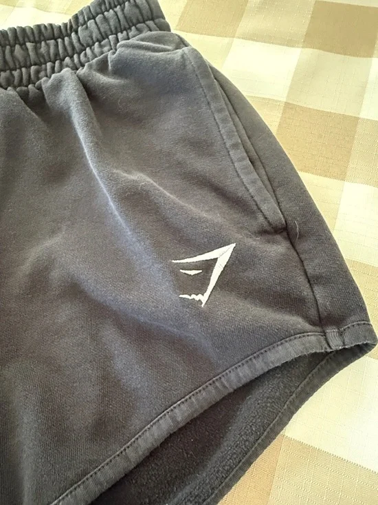 Gymshark Black Women's Athletic Fleece Shorts - Picture 2 of 3